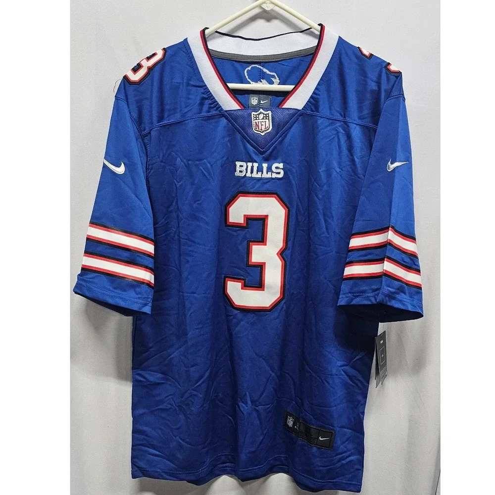 Nike Buffalo Bills Damar Hamlin 3 Jersey Royal Blue Mens XL NFL On Field New